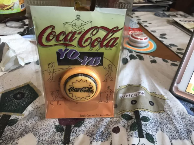 Vintage Coca-Cola Yo-Yo Jack Russell Fluorescent Orange
