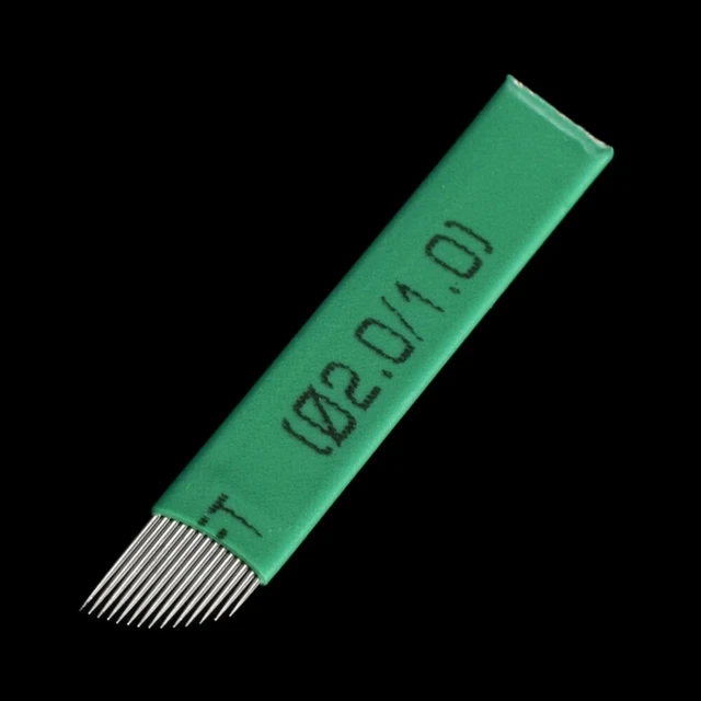 50 Pcs Disposable Sloped Needle Eyebrow Needles Set Eyebrow 5