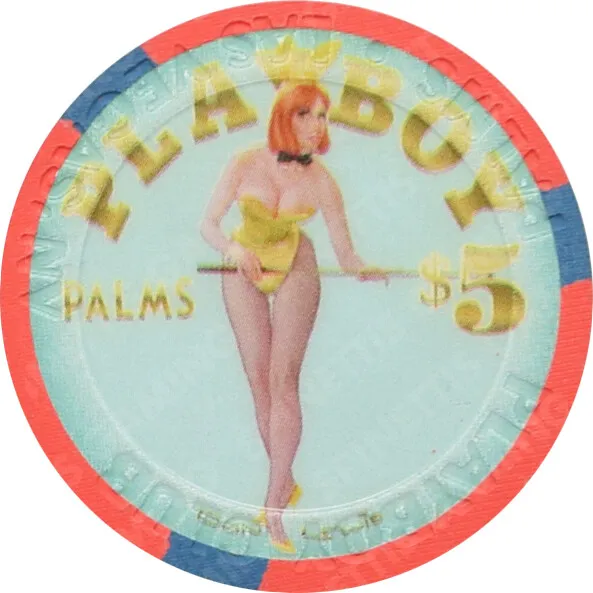 Playboy Palms Casino Las Vegas Nevada $5 Don Lewis (Pool Cue) Chip 2007