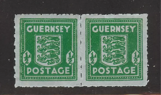 Deutsche Besetzung 2. WK Guernsey Mi.Nr. 4 **  postfrisches Paar Wappen