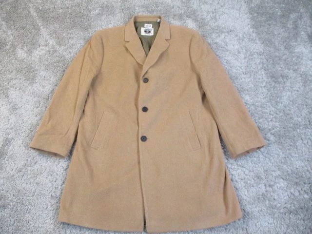 Joseph abboud camel cashmere sales blend modern fit topcoat