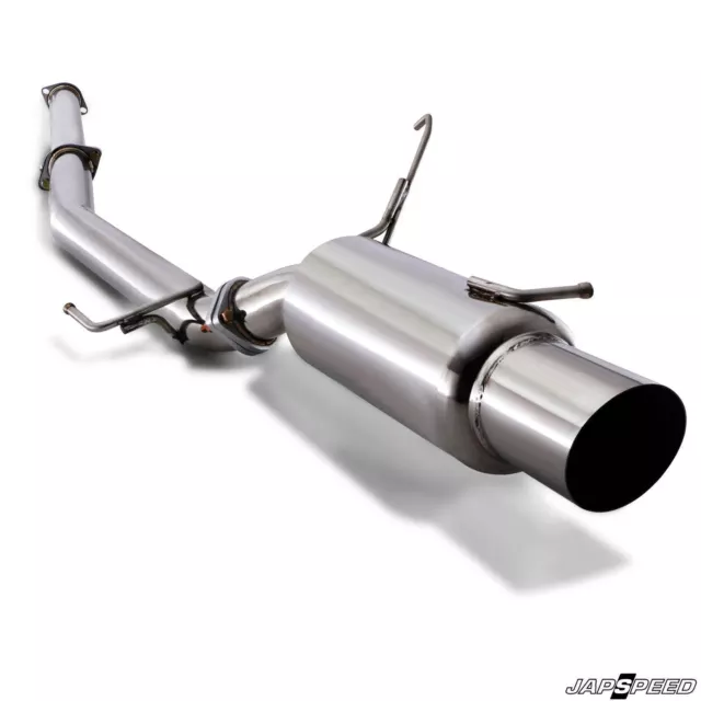 Sistema De Escape Catback De Acero Inoxidable Japspeed 3" Para Mitsubishi Evo 8 Viii 260 Hp