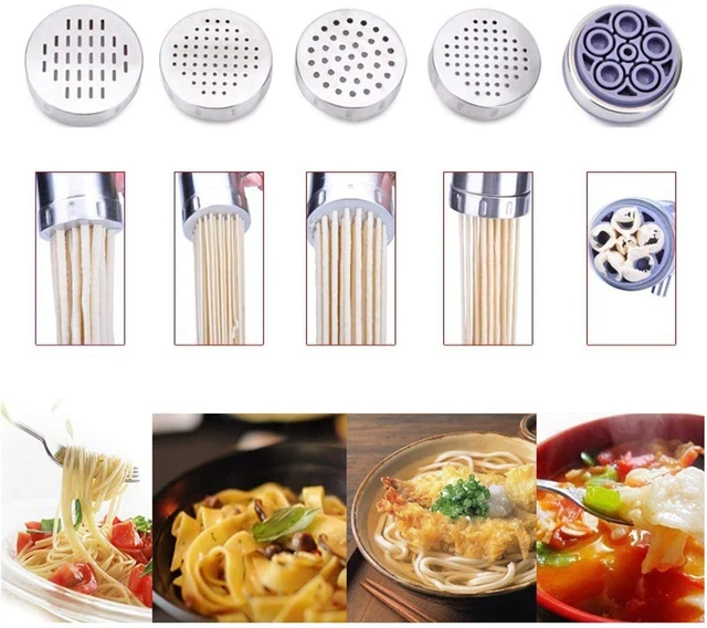 5 in 1 Nudelmaschine Lasagne Spaghetti Pastamaker Küche Pastamaschine Edelstahl 3