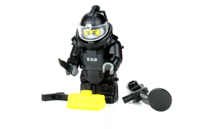 SWAT Bomb Squad EOD Explosive Specialist made with custom real LEGO® minifigure