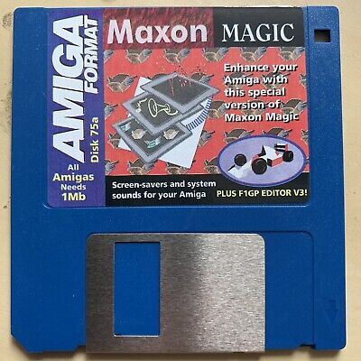 AMIGA floppy-Amiga formato coverdisk 75a-Maxon Magic-verificati senza errori 