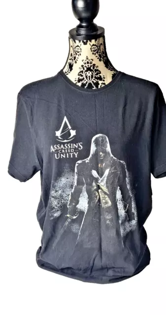 Assassins Creed Unity Black Short Sleeved T-Shirt Tee Size M