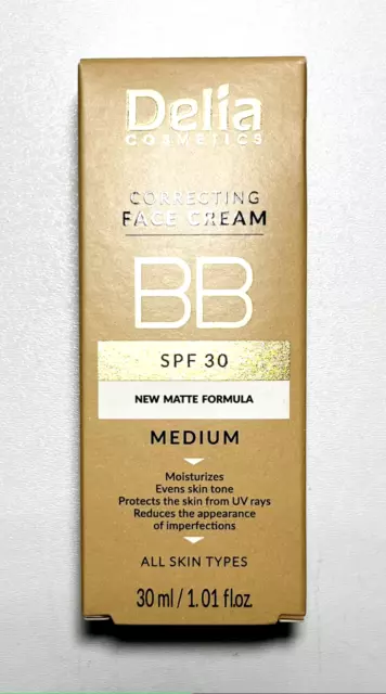 Delia Cosmetics - Face cream - BB Cream - getönte Gesichtscreme- SPF 30 - Medium