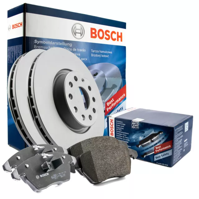 BOSCH 2x BREMSSCHEIBEN + BELÄGE DACIA LOGAN II SANDERO II RENAULT CLIO IV Ø258mm