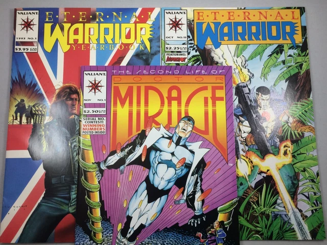Valiant Comic Lot, Eternal Warrior #19, Bloodshot Appearance, Dr Mirage, 1993