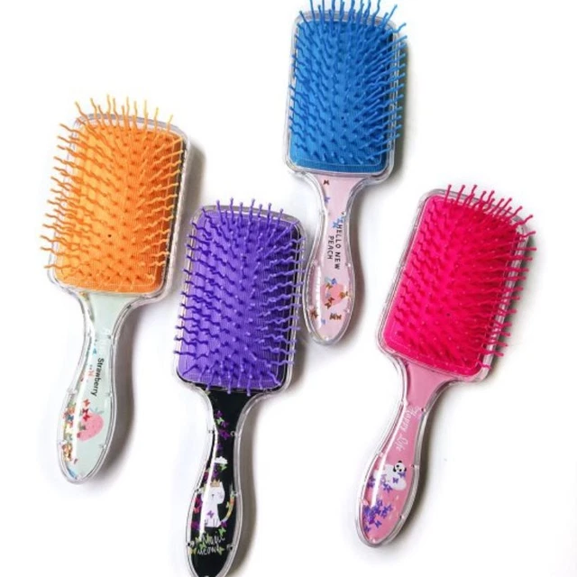 Peines de masaje antiestático accesorios para el cabello princesa cepillo de plástico para el cabello para niños!