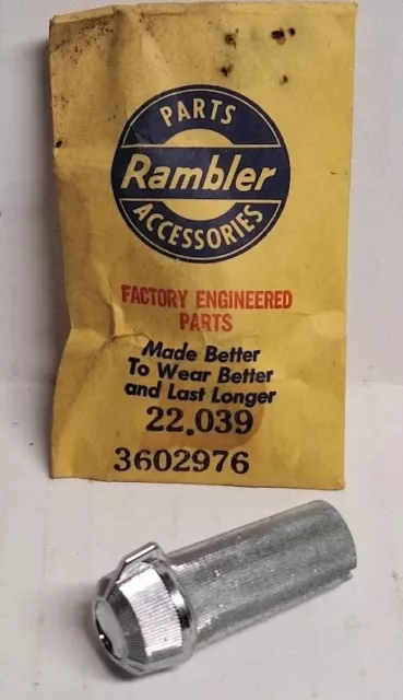 NOS 68-69 AMC AMX Javelin Dash Wiper Knob New Old Stock in Envelope 3602976