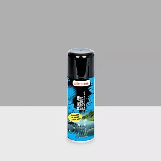 2 Bombolette Spray Deodorante Monouso Abitacolo Clima Auto Allegrini Pure Air