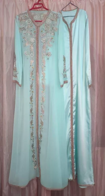 Blue Moroccan Kaftan For Weddings