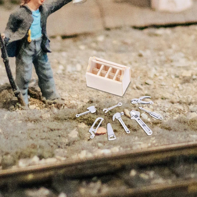 VGEBY Boîte à Couture Miniature Boîte à Coudre De Maison De Poupée 1:12 échelle élégante Belle