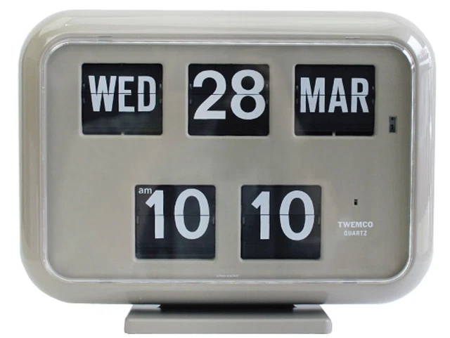 Twenko Digital Calendar Clock TWEMCO DIGITAL CALENDAR CLOCK QD-35 Gray
