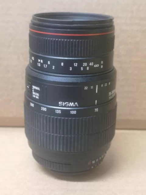 Sigma 70–300 mm F4–5,6 APO DG Makro Autofokus Zoom Objektiv Nikon DSLR 3066