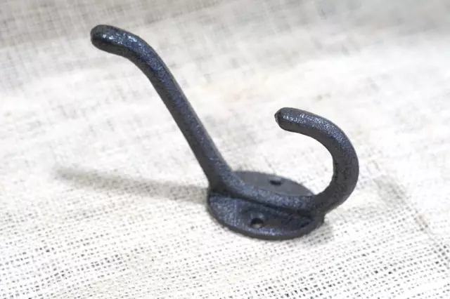 25 Coat Hooks Hat Hook Hall Tree Rustic Towel Vintage School Style Cast Iron 2
