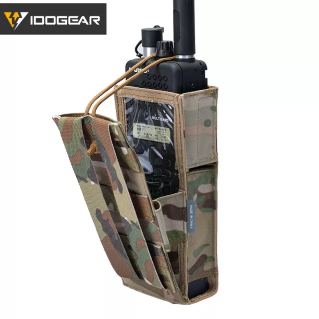 IDOGEAR Radio Pouch For Walkie Talkie Holder MOLLE MBITR PRC148/152 Hunting Army