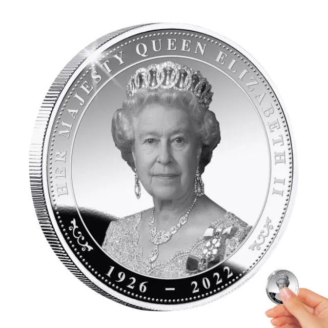 Elizabeth II Commemorative Coins Her Majesty The Queen's Silver Color Coins