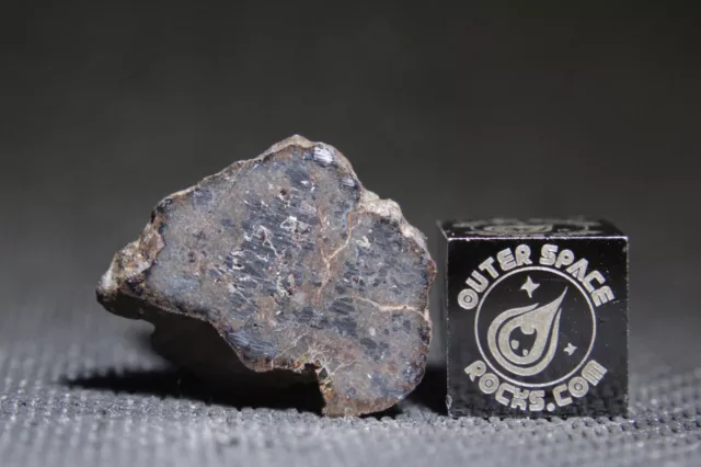 NWA 2932 Mesosiderite Meteorite 4.7 gram windowed fragment