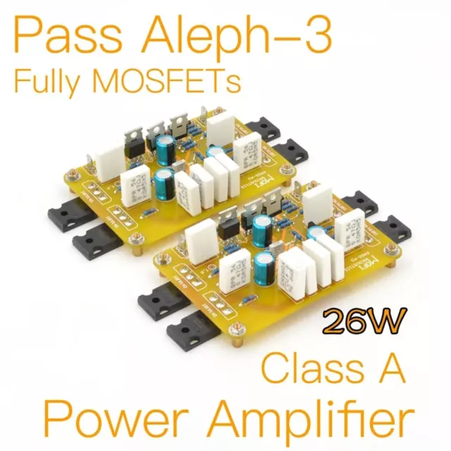 1paar Pass Aleph-3 Voll-MOSFETs Klasse-A-Leistungsverstärker- Fertige Platine