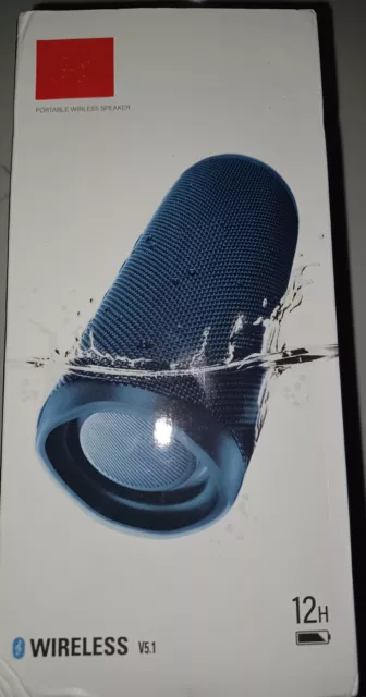 Portable Bluetooth Speaker Waterproof BLUE - compare to JBL FLIP_6_OPEN BOX 2