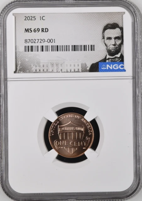 2025 P LINCOLN Shield Cent 1C NGC MS69 RD Lincoln Label THE LAST