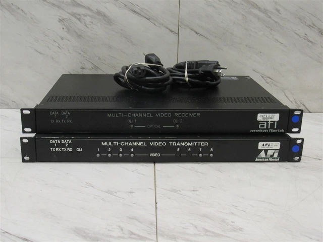 AFI Multi-Channel Video Receiver MRR-860C and Transmitter MRT-860C w/ Power Cord