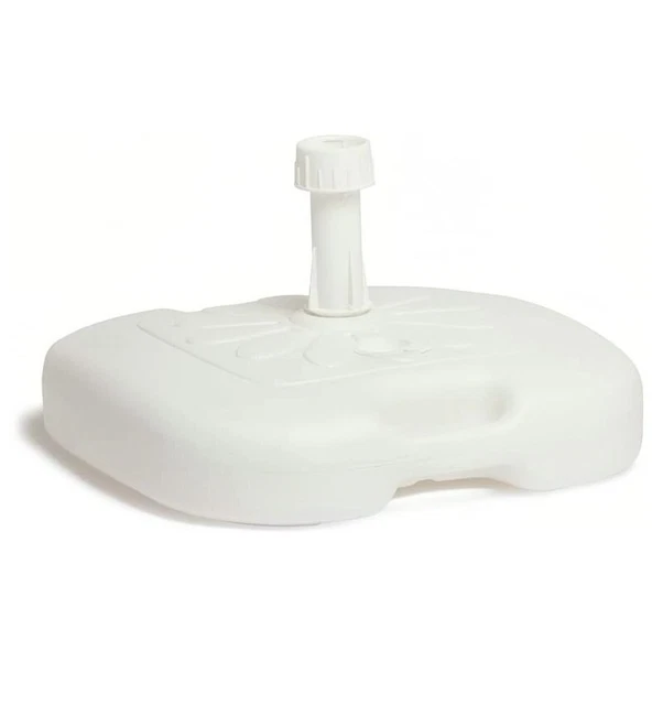 Base Sombrilla Ligera Abs 20 litros Blanca SATURNIA