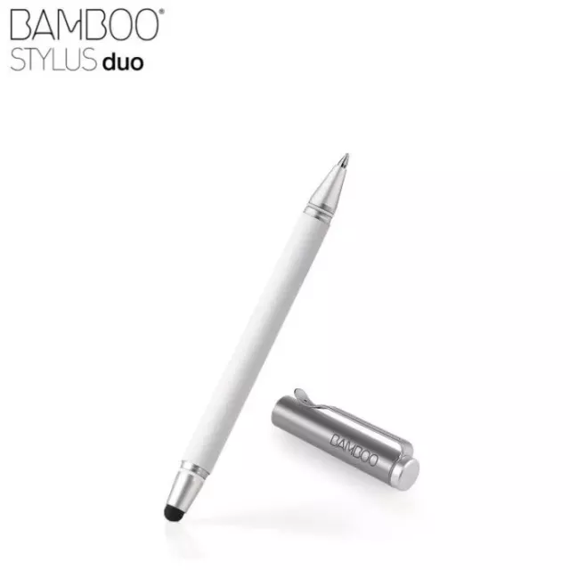 Stylet + Stylo pour Ipad et tablette WACOM BAMBOO STYLUS DUO blanc CS-110 - NEUF 2