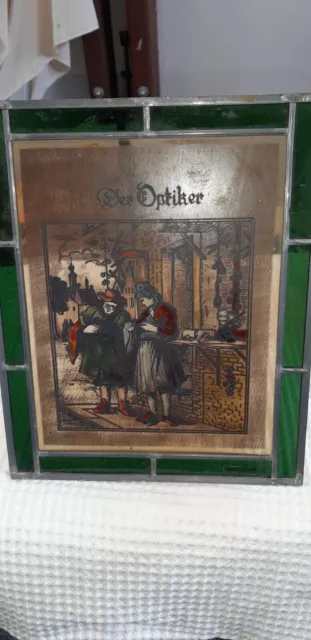 Fensterbild Der Optiker Glasmalerei Mosaik