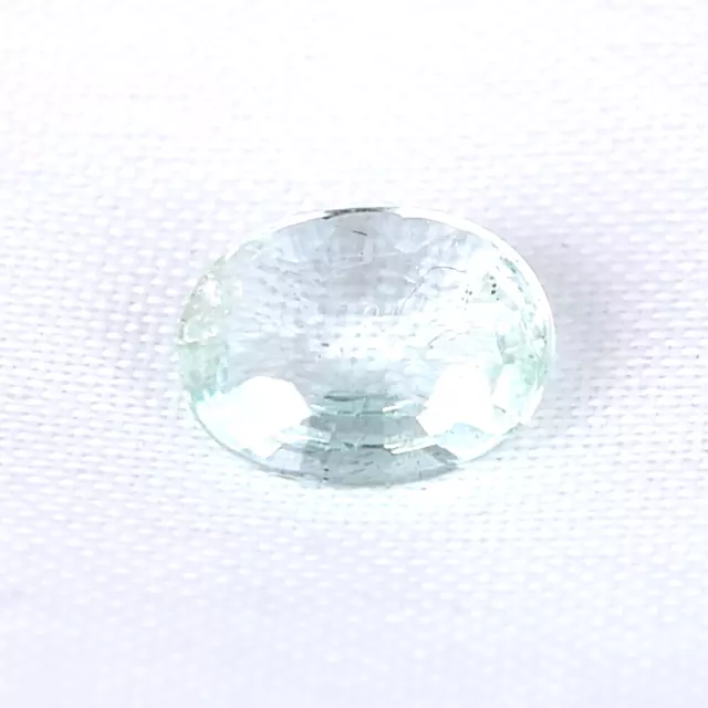 Shola Vrai 0,98 CT Naturelle Aqua Bleu Aigue-Marine Du Brésil