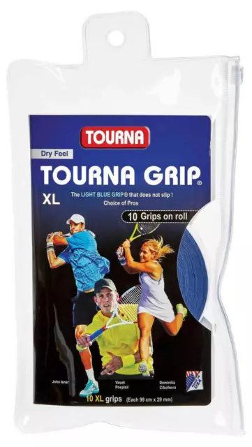 Tourna Grip XL Dry Feel Overgrip (Pack of 10)