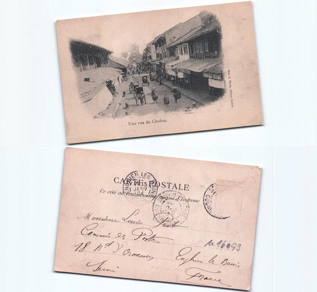 (n16093)   Cholon 1904   Ansichtskarte Indochina (französisch)