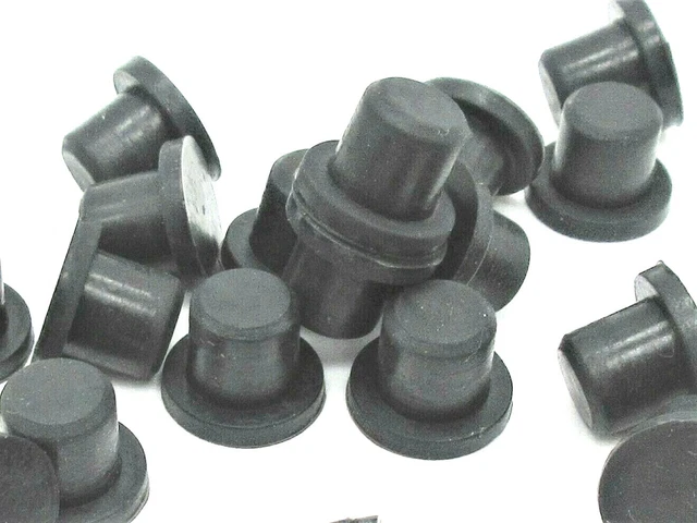 RUBBER HOLE PLUGS Push In Compression Stem Panel Plugs 9 Sizes 20 per ...