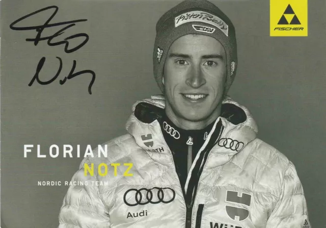 ORIGINAL unterschriebene Autogrammkarte FLORIAN NOTZ Skilanglauf GERMANY