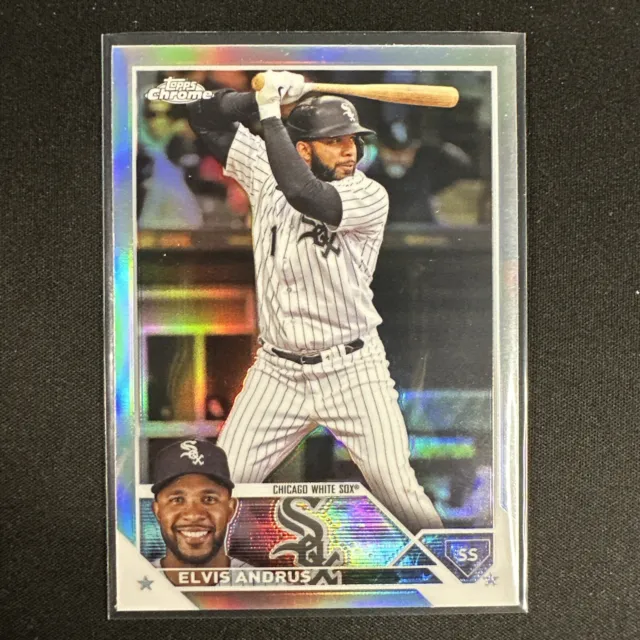 2023 Topps Chrome Update Series Elvis Andrus Refractor Silver USC182 White Sox