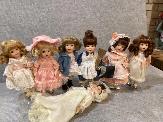 *Paradise Galleries Treasury Collection Lot of 7 Dolls approx 8-8.5” tall
