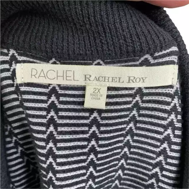 Rachel by Rachel Roy Herringbone Knit Sweater Skirt Plus Size Women 2X 3