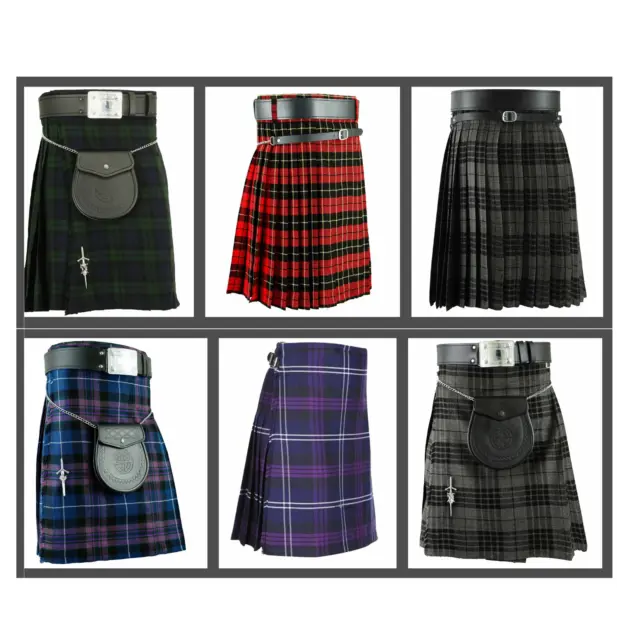 8 Yard Kilts Scottish Mens Kilts 16oz, Casual Kilt,  Kilts Highland Dress 30-60