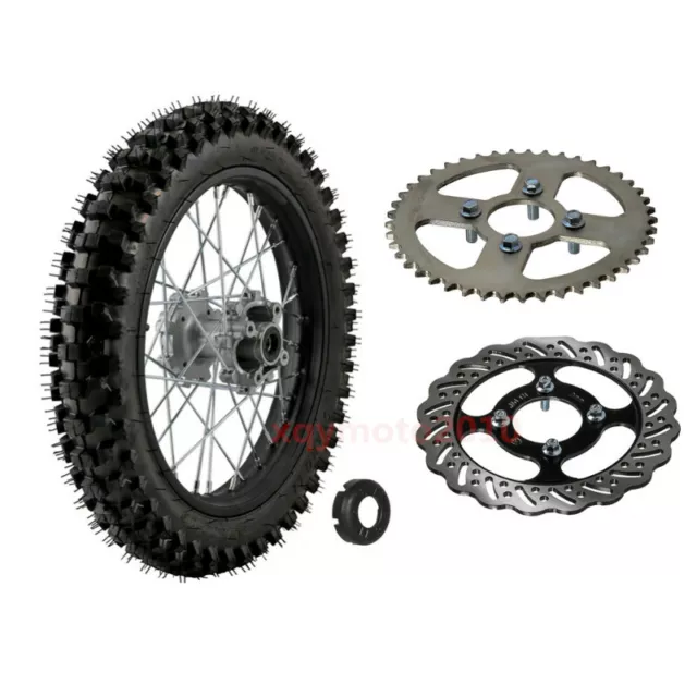 16" Rear 90/100-16 Tire Wheel Sprocket Disc Pit Dirt Bike for CRF150 Honda 125CC