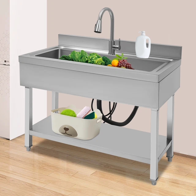Commercial mop sink faucet with vacuum breaker wall mount rough chrome