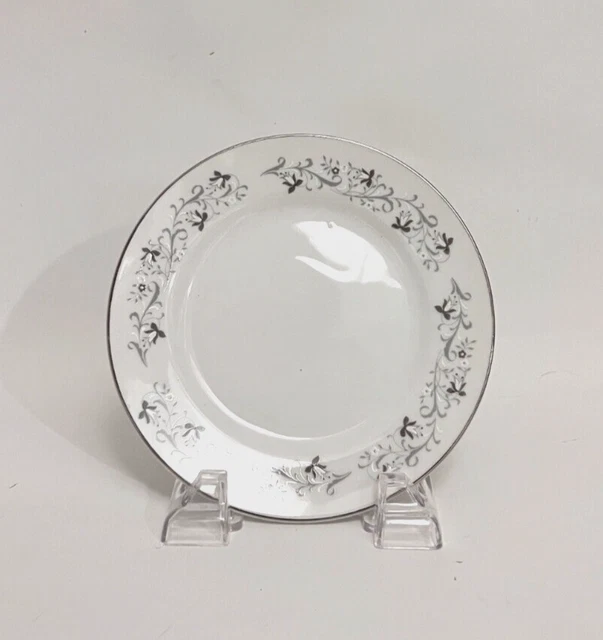 Moon Mist 3000 Fine China of Japan 6-3/8" Bread & Butter Plate Gray White Scroll