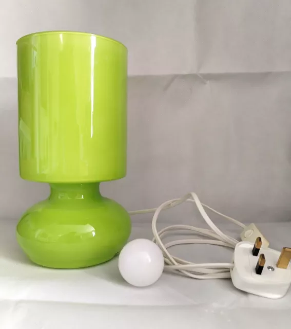 IKEA LYKTA TABLE Lamp Green Glass Mushroom Style 25.00 PicClick UK