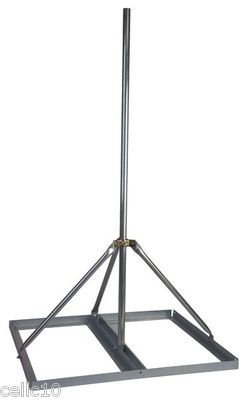 Non-Penetrating Antenna Roof Mount with 1.25" x 60" Mast - EZ NP-60-125