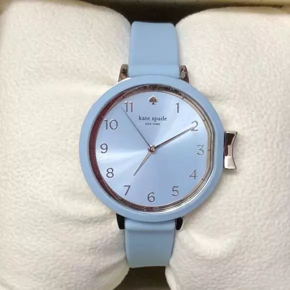 Kate Spade KSW1445 Park Row Blue Silicone Round Blue Dial Analog Ladies Watch