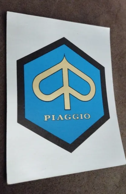 ADESIVO PANINI'S STICKERS anni 80 PIAGGIO FONDO ORO NEW 9,5X7,5