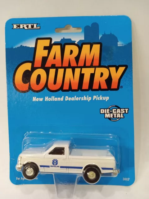 Ertl Farm Country die-cast New Holland dealership pickup vintage 1995 Ford 1:64