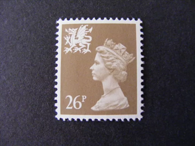 GB QEII MNH Wales SG W62 26p Phosphorised Paper Regional Machin Definitive