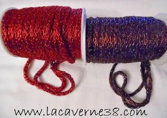 1/5/20m cordelière corde cordon cordelette fil tressé 5mm 2 couleurs au choix